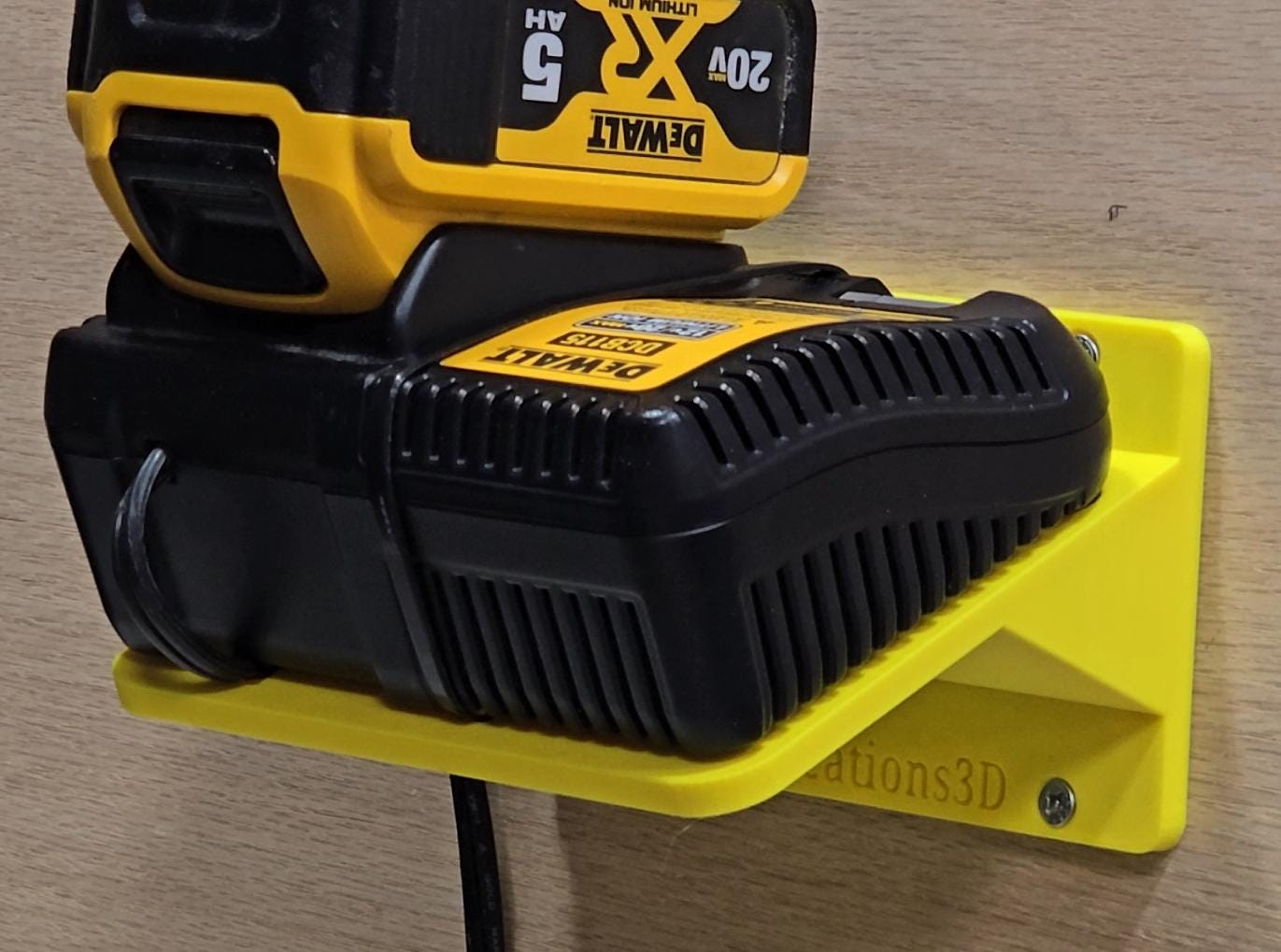 Wall Mount for DeWalt DCB115 Battery Charger