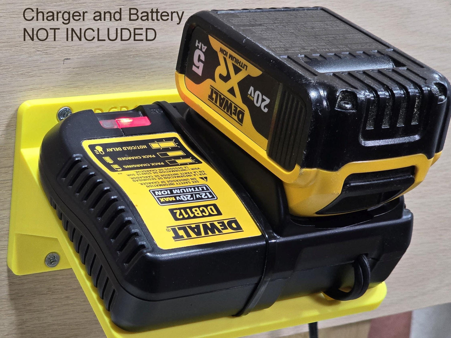 Wall Mount for DeWalt DCB112 Battery Charger