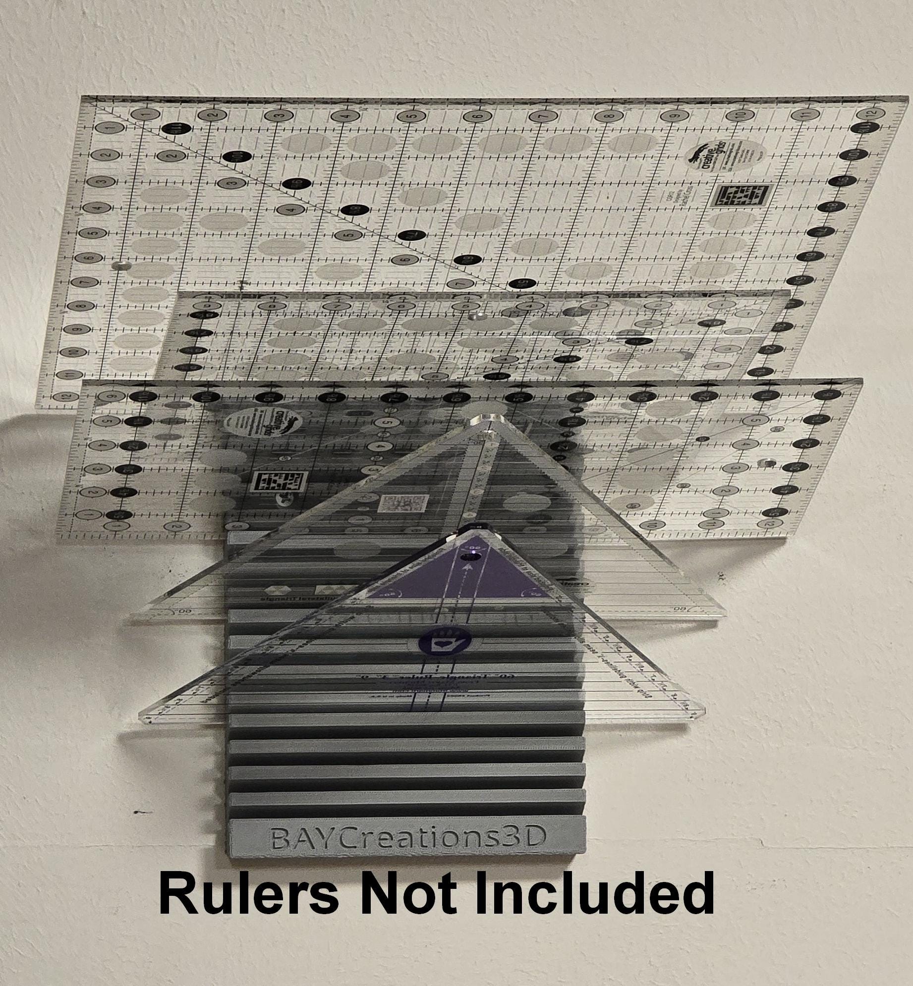 Quilting Ruler Storage: Wall Mount (25 Colors!) – BAY Creations 3D