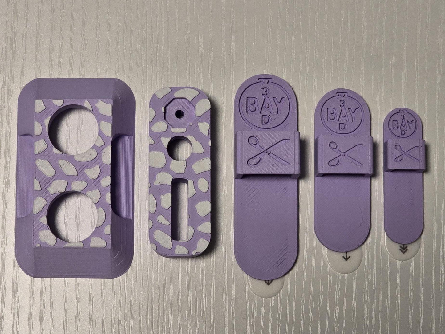 Knob and Bobbin Winder Guards for Bernina 770QE Plus Kaffe Edition + Scissor Holders