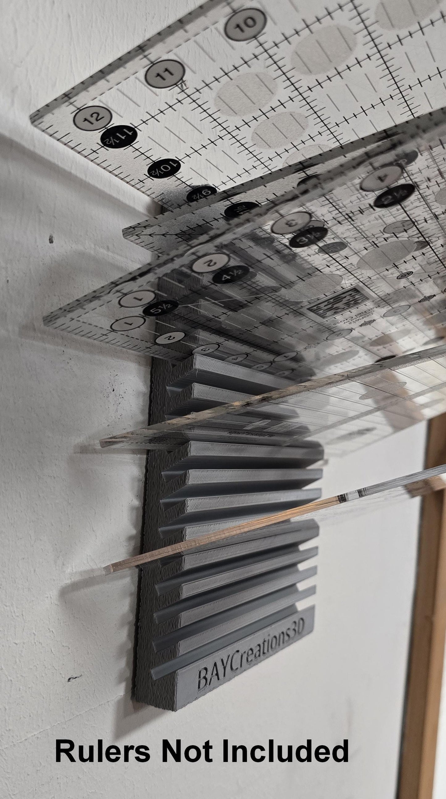 Quilting Ruler Storage: Wall Mount (25 Colors!)